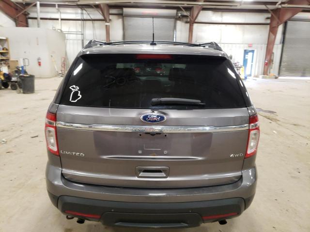 1FMHK8F8XBGA66201 - 2011 FORD EXPLORER LIMITED GRAY photo 6