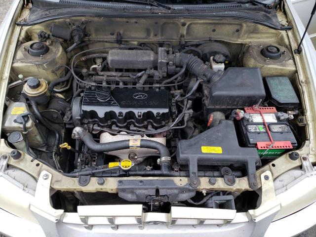 KMHCG45G8YU082646 - 2000 HYUNDAI ACCENT GL SILVER photo 11