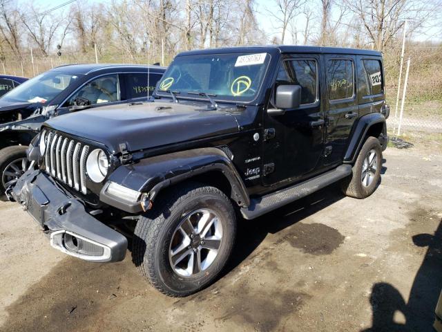1C4HJXEM6MW548088 - 2021 JEEP WRANGLER U SAHARA BLACK photo 1