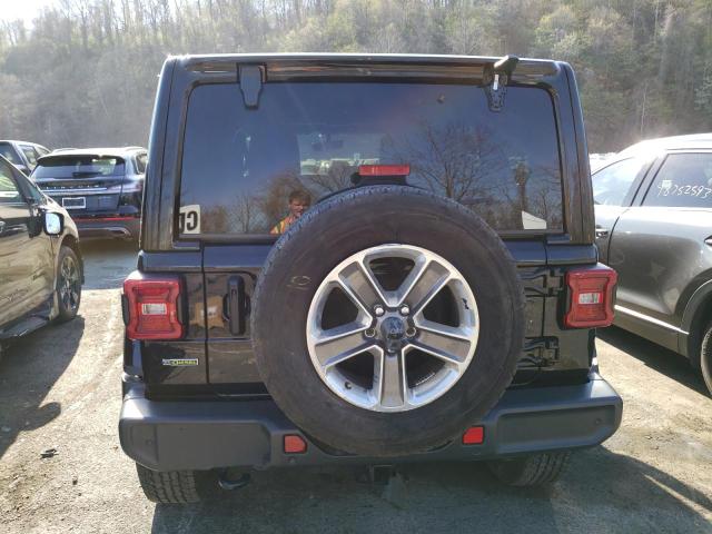 1C4HJXEM6MW548088 - 2021 JEEP WRANGLER U SAHARA BLACK photo 6
