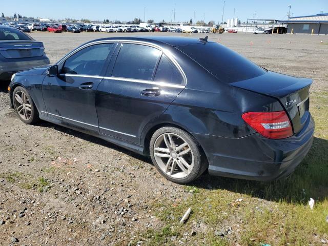 WDDGF4HB3DR254044 - 2013 MERCEDES-BENZ C 250 BLACK photo 2