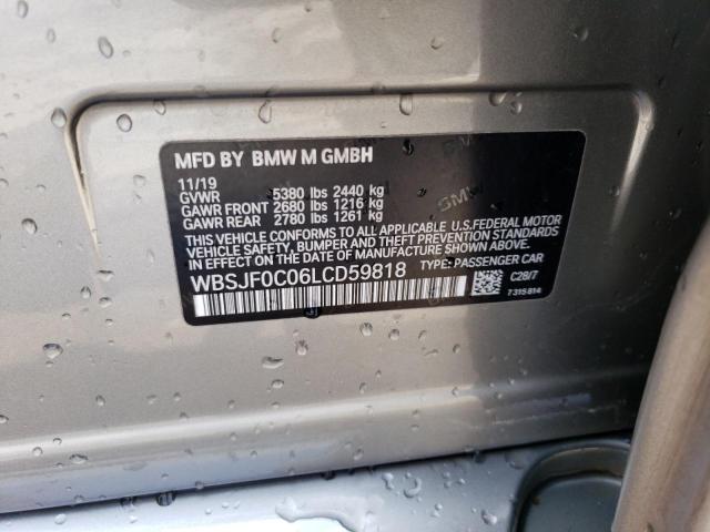 WBSJF0C06LCD59818 - 2020 BMW M5 BASE ნაცრისფერი ფოტო 13