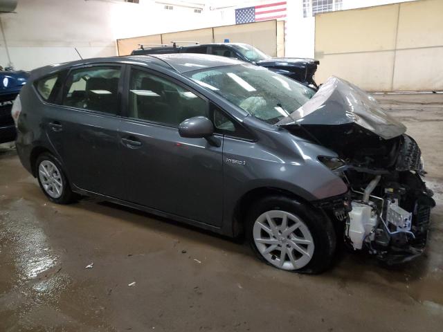 JTDZN3EU7D3191121 - 2013 TOYOTA PRIUS V GRAY photo 4