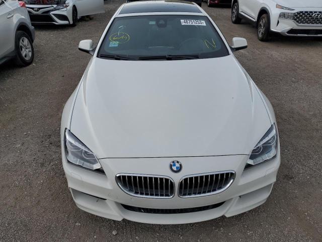 WBA6B4C57FD761299 - 2015 BMW 650 XI GRAN COUPE WHITE photo 5