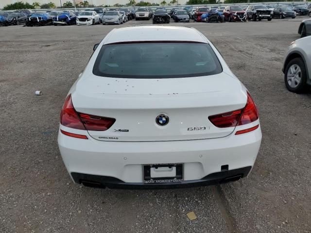 WBA6B4C57FD761299 - 2015 BMW 650 XI GRAN COUPE WHITE photo 6