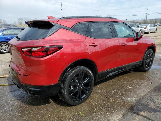 3GNKBJRS2KS613723 - 2019 CHEVROLET BLAZER RS RED photo 3