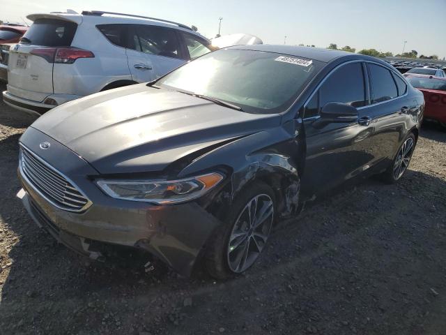 3FA6P0K9XJR177146 - 2018 FORD FUSION TITANIUM/PLATINUM GRAY photo 1