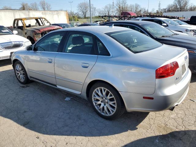 WAUAF78E48A169341 - 2008 AUDI A4 2.0T SILVER photo 2