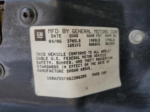 1G8AZ55F06Z206289 - 2006 SATURN ION LEVEL 2 蓝色 照片 13