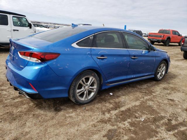 5NPE34AF3JH668533 - 2018 HYUNDAI SONATA SPORT BLUE photo 3