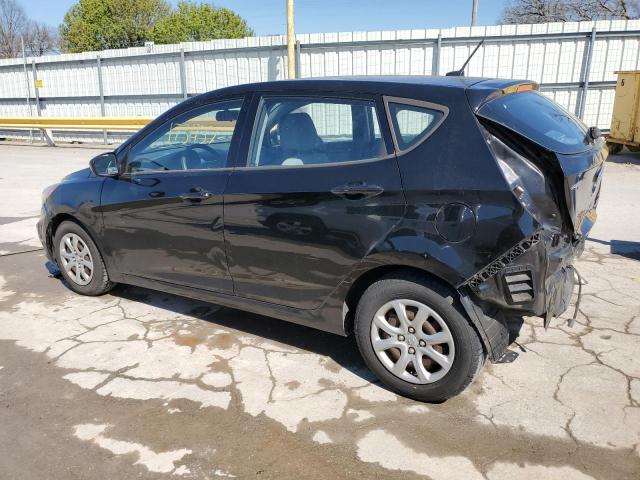 KMHCT5AEXCU042499 - 2012 HYUNDAI ACCENT GLS BLACK photo 2