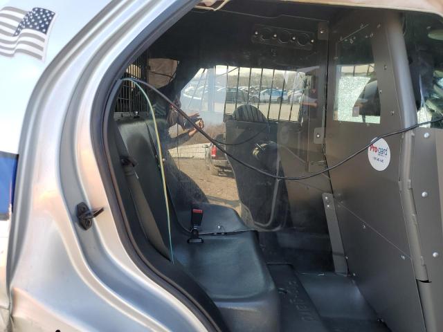 1FM5K8AR4KGA12248 - 2019 FORD EXPLORER POLICE INTERCEPTOR ვერცხლისფერი ფოტო 10