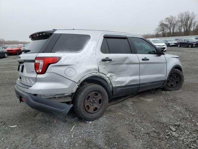1FM5K8AR4KGA12248 - 2019 FORD EXPLORER POLICE INTERCEPTOR ვერცხლისფერი ფოტო 3