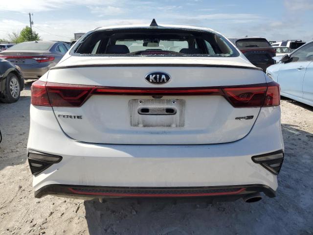 3KPF34AD2LE157843 - 2020 KIA FORTE GT LINE WHITE photo 6