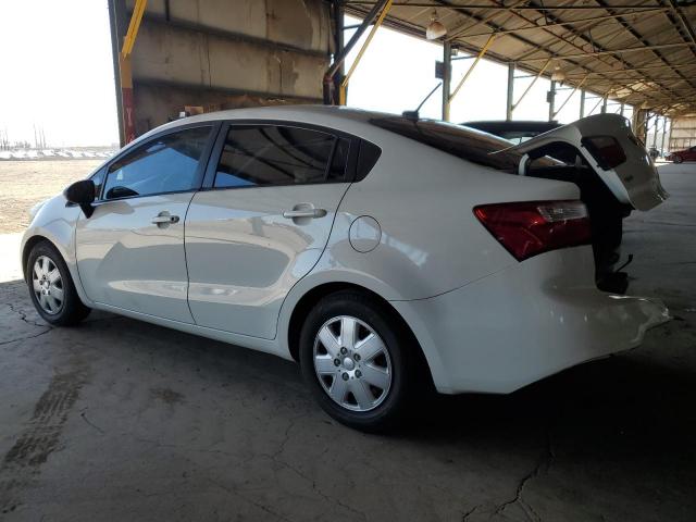 KNADM4A30D6224584 - 2013 KIA RIO LX WHITE photo 2