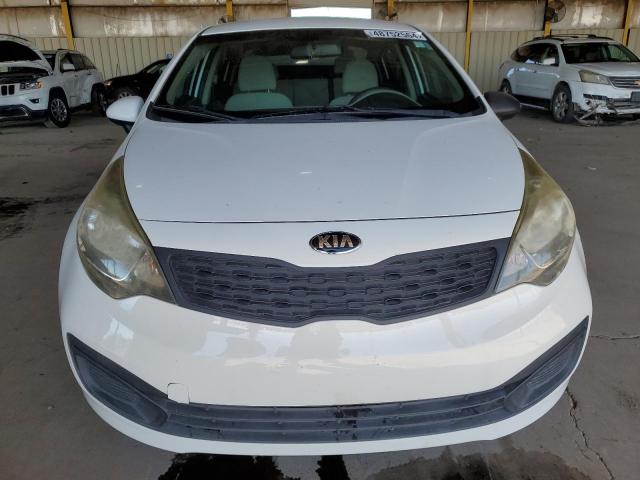 KNADM4A30D6224584 - 2013 KIA RIO LX WHITE photo 5