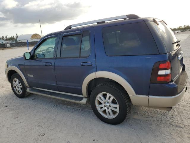 1FMEU64E47UB10387 - 2007 FORD EXPLORER EDDIE BAUER BLUE photo 2