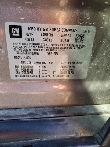 KL4CJBSBXFB066096 - 2015 BUICK ENCORE CONVENIENCE 棕色 照片 14