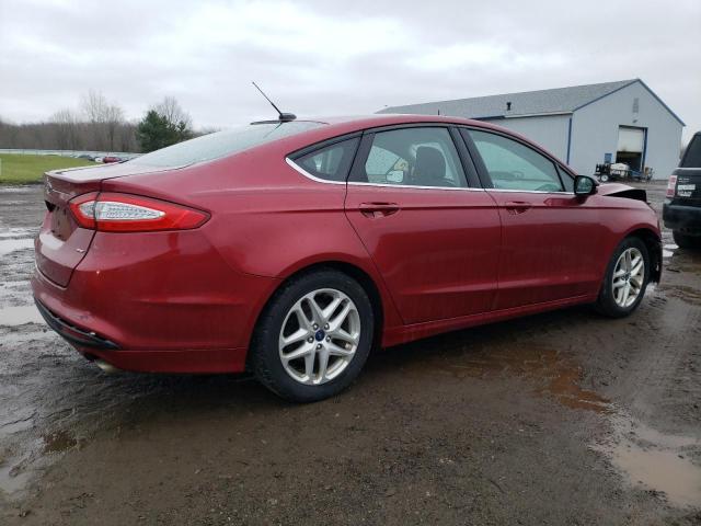 3FA6P0H73GR325149 - 2016 FORD FUSION SE RED photo 3