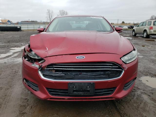 3FA6P0H73GR325149 - 2016 FORD FUSION SE RED photo 5