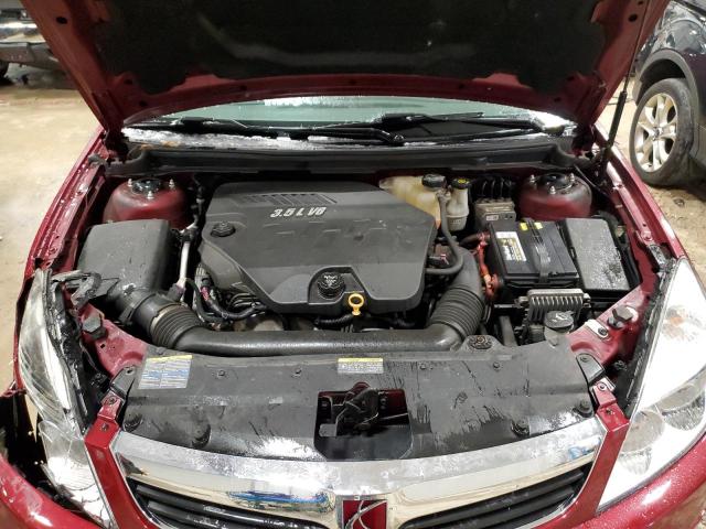 1G8ZS57N27F268243 - 2007 SATURN AURA XE RED photo 11