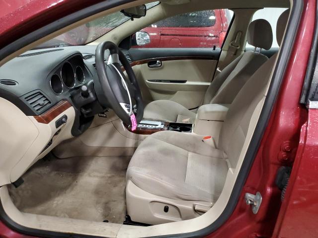 1G8ZS57N27F268243 - 2007 SATURN AURA XE RED photo 7