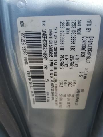 1A4GP45R06B748604 - 2006 CHRYSLER TOWN & COU 蓝色 照片 13