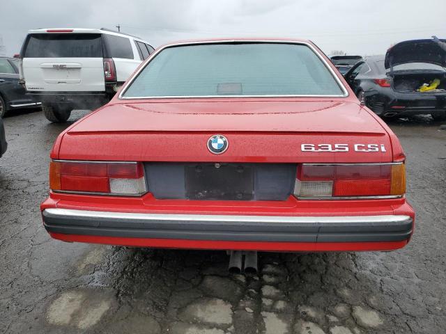 WBAEC8414K3268823 - 1989 BMW 635 CSI AUTOMATIC RED photo 6