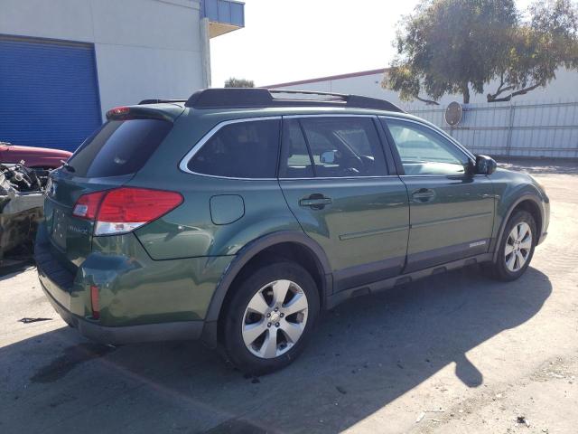 4S4BRCGC6A3342449 - 2010 SUBARU OUTBACK 2.5I PREMIUM GREEN photo 3