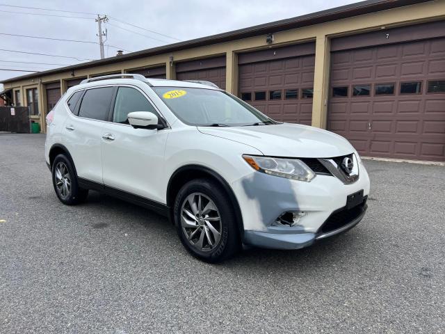 5N1AT2MVXFC830498 - 2015 NISSAN ROGUE S WHITE photo 1