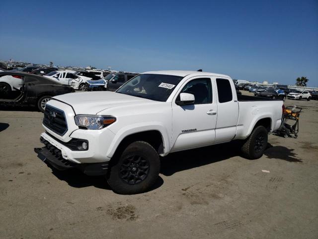 5TFRZ5CN9KX073556 - 2019 TOYOTA TACOMA ACCESS CAB WHITE photo 1