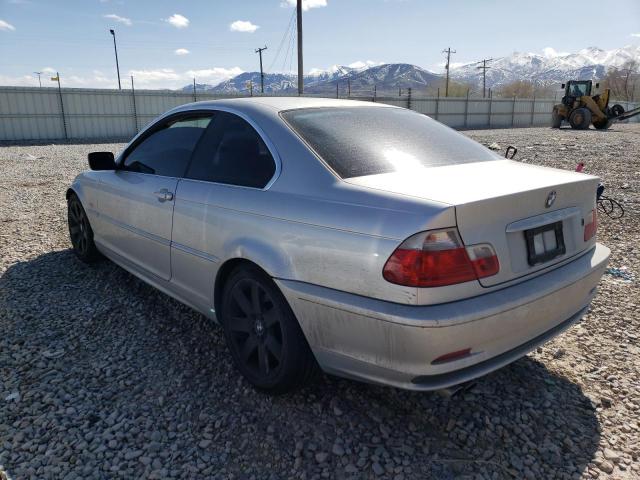 WBABN33462PG54652 - 2002 BMW 325CI CI SILVER photo 2