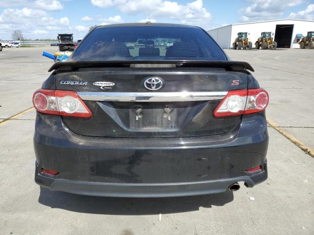 2T1BU4EEXBC655719 - 2011 TOYOTA COROLLA BASE BLACK photo 6