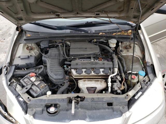 2HGES16575H602035 - 2005 HONDA CIVIC LX TAN photo 11