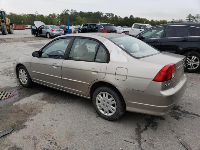 2HGES16575H602035 - 2005 HONDA CIVIC LX TAN photo 2