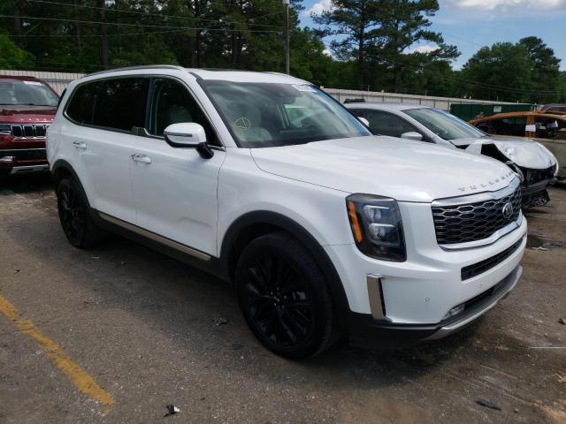 5XYP54HCXLG009017 - 2020 KIA TELLURIDE SX WHITE photo 4