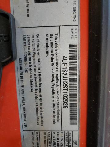 4UF1S2JH2ST102926 - 2025 ARCTIC CAT SNOWMOBILE ORANGE photo 10