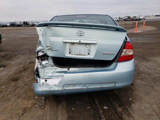 JT2BK12U220052153 - 2002 TOYOTA PRIUS BLUE photo 6