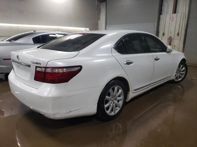 JTHBL46F275041244 - 2007 LEXUS LS 460 WHITE photo 3