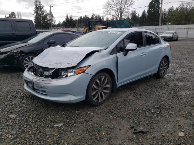 19XFB2F51CE365379 - 2012 HONDA CIVIC LX BLUE photo 1