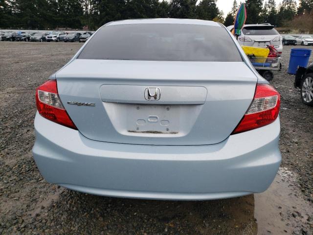 19XFB2F51CE365379 - 2012 HONDA CIVIC LX BLUE photo 6