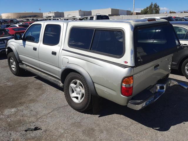 5TEGN92N01Z876128 - 2001 TOYOTA TACOMA DOUBLE CAB PRERUNNER GRAY photo 2