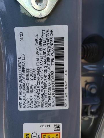 19XFL1H83PE008757 - 2023 HONDA CIVIC SPORT TOURING BLUE photo 13