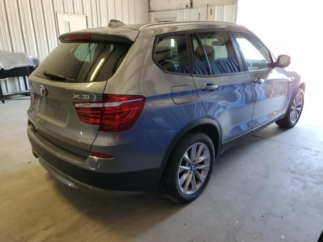 5UXWX9C55D0A11715 - 2013 BMW X3 XDRIVE28I GRAY photo 3