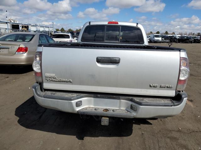 3TMMU4FNXAM017449 - 2010 TOYOTA TACOMA DOUBLE CAB LONG BED SILVER photo 6