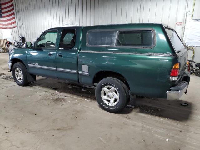 5TBRT34142S301561 - 2002 TOYOTA TUNDRA ACCESS CAB მწვანე ფოტო 2