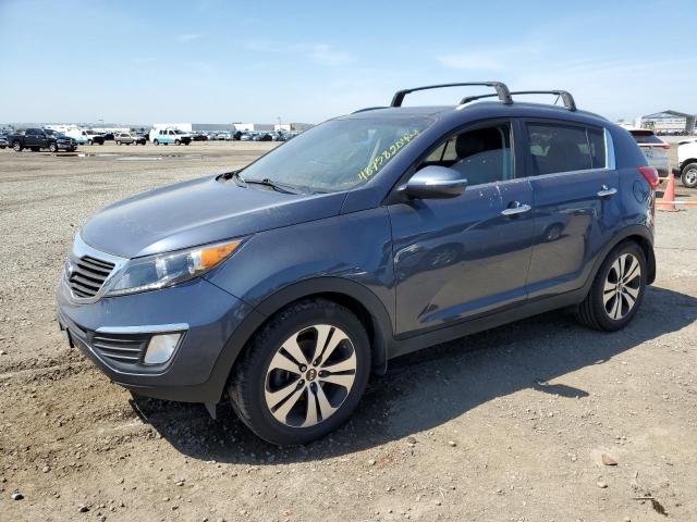 KNDPC3A21C7334850 - 2012 KIA SPORTAGE EX BLUE photo 1