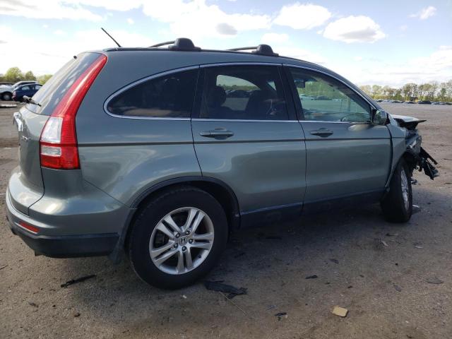 JHLRE4H70BC017001 - 2011 HONDA CR-V EXL BLUE photo 3