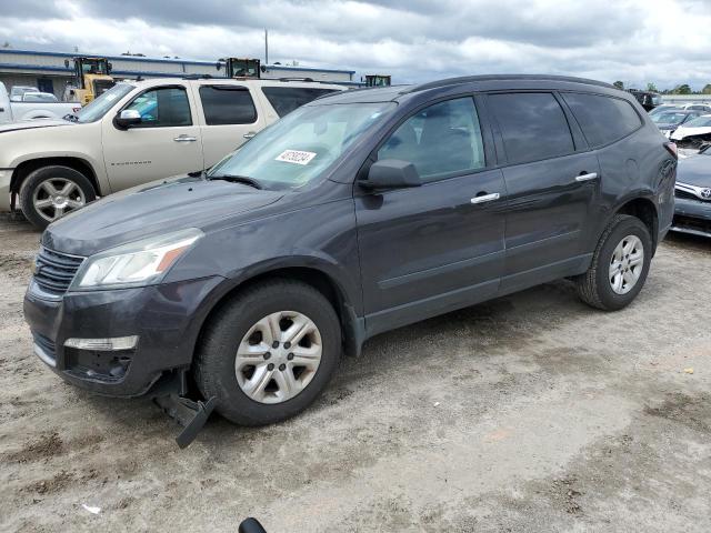 1GNKRFED0FJ165974 - 2015 CHEVROLET TRAVERSE LS GRAY photo 1