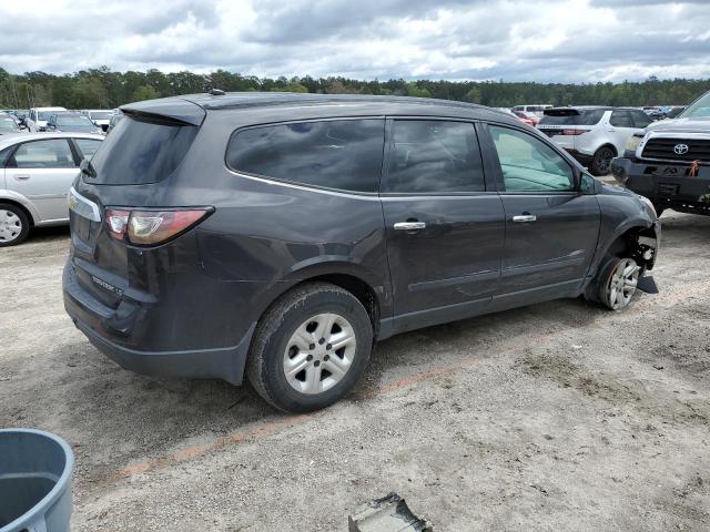 1GNKRFED0FJ165974 - 2015 CHEVROLET TRAVERSE LS GRAY photo 3